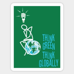 Think Green Think Globally Magnet